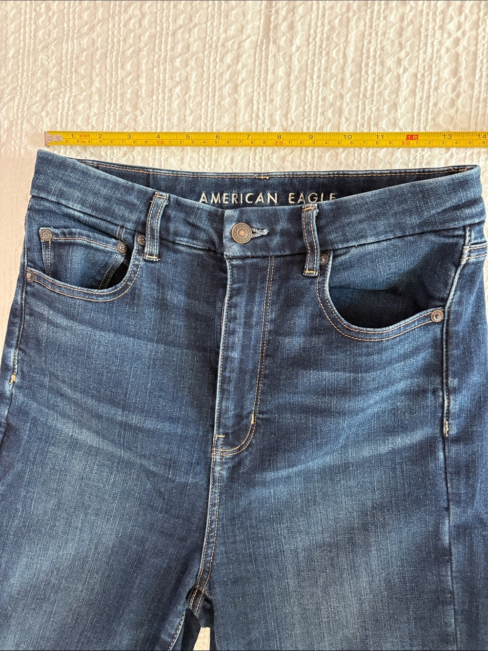 American Eagle Outfitters Curvy Highest Rise Flare Jeans - Picture 2 of 11